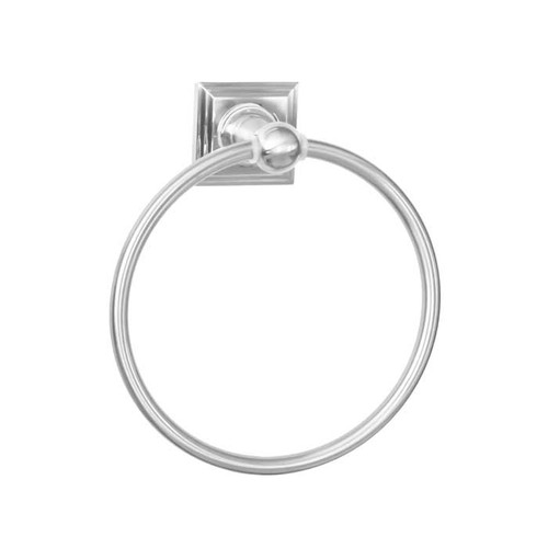 Orca Hardware Harstine Towel Ring, Polished Chrome