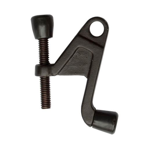 Orca Hardware Hd Hinge Pin Door Stop Heavy Duty, With Tip, Zinc Alloy, Matte Black