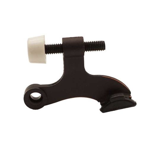 Orca Hardware Xd Hinge Pin Door Stop, Xtra Duty, With White Tip, Oil Rubbed Dark Bronze
