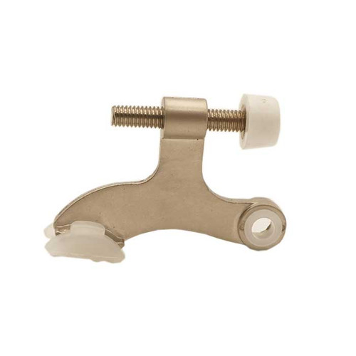 Orca Hardware Xd Hinge Pin Door Stop, Xtra Duty, With White Tip, Zinc Alloy, Satin Nickel