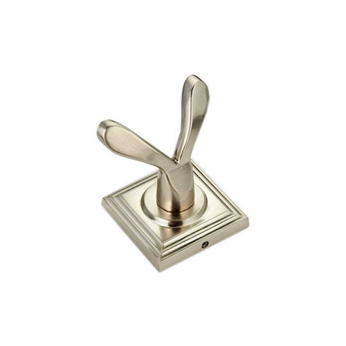 Orca Hardware Harstine Double Robe Hook, Satin Nickel