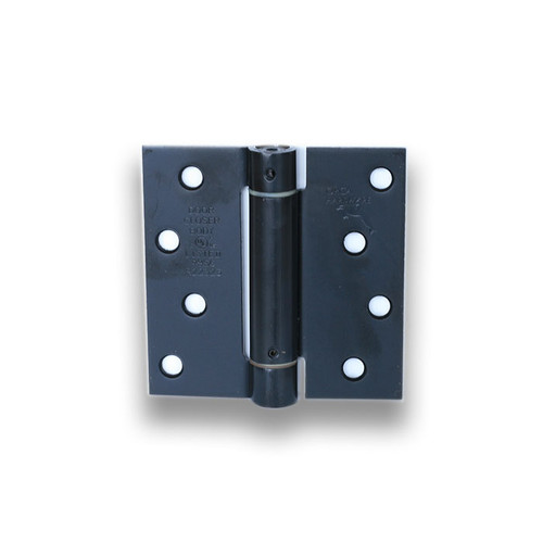 Orca Hardware Spring Steel Hinge 4" X 4" X Square Corner, Z Hole Pattern, Matte Black Orca Hardware Spring Steel Hinge 4" X 4" X Square Corner, Z Hole Pattern, Matte Black