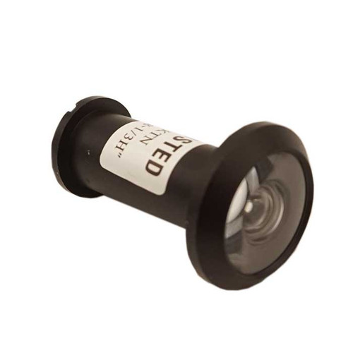 Orca Hardware 200 Degree Ul Door Viewer Listed, 9/16" Bore Diameter, Matte Black