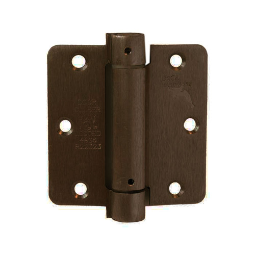 Orca Hardware Spring Steel Hinge 3-1/2" X 3-1/2" X Square Corner, /Us10B, Oil Rubbed Bronze