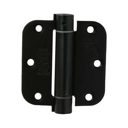 Orca Hardware Spring Steel Hinge 3-1/2" X 3-1/2" X 5/8" Radius Corner, /Us10B, Oil Rubbed Bronze