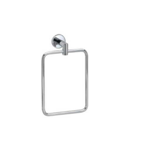 Orca Hardware Swirl Towel Ring, Polished Chrome