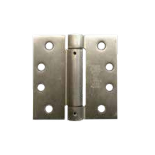 Orca Hardware Spring Steel Hinge 4" X 4" X Square Corner, Bright Polished Chrome