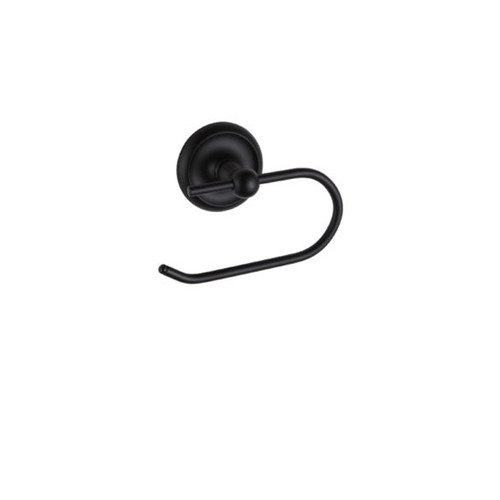 Orca Hardware Whidbey Euro Toilet Paper Holder, Matte Black