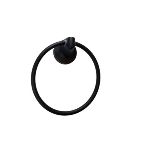 Orca Hardware Cypress Towel Ring, Matte Black Orca Hardware Cypress Towel Ring, Matte Black