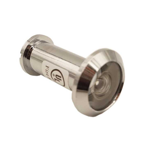 Orca Hardware 200 Degree Ul Door Viewer Listed, 9/16" Bore Diameter, Bright Polished Chrome
