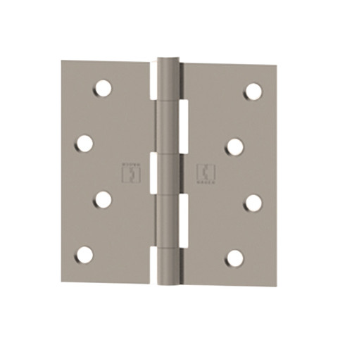 Hager Full Mortise Residential Hinge Square Corner Plain Bearing Steel 3-1/2" X 3-1/2", Satin Nickel