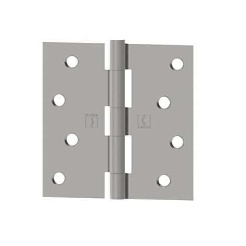 Hager Full Mortise Residential Hinge Square Corner Plain Bearing Steel 3-1/2" X 3-1/2", Bright Polished Chrome