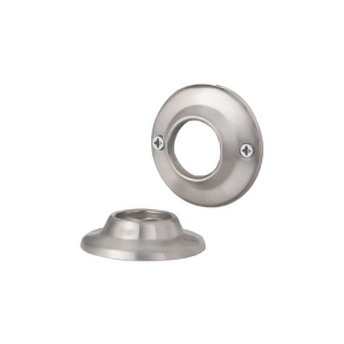 Orca Hardware Shower Curtain Rod Holder Straight, Exposed Screws, Steel, Satin Stainless