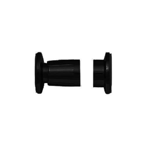 Orca Hardware Shower Curtain Rod Holder Plastic Adjustable, Matte Black