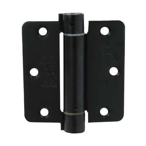 Orca Hardware Spring Steel Hinge 3-1/2" X 3-1/2" X 1/4" Radius Corner, Matte Black Orca Hardware Spring Steel Hinge 3-1/2" X 3-1/2" X 1/4" Radius Corner, Matte Black