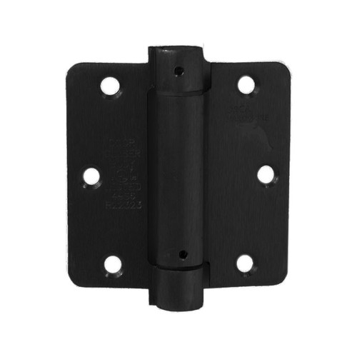 Orca Hardware Spring Steel Hinge 3-1/2" X 3-1/2" X Square Corner, Matte Black
