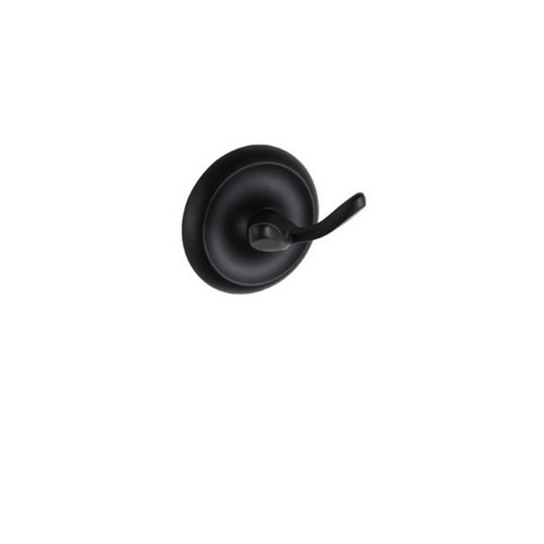 Orca Hardware Whidbey Double Robe Hook, Matte Black Orca Hardware Whidbey Double Robe Hook, Matte Black