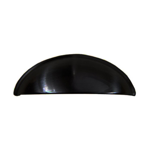 Orca Hardware Cp-44300 Cup Pull Cabinet, Bachelor Collection, 3 Inch Center To Center, Zinc Alloy, Matte Black