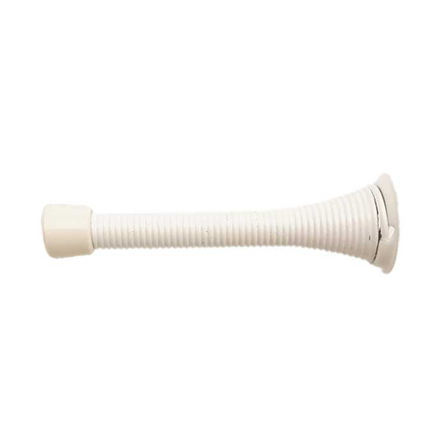 Orca Hardware 3-1/8" Spring Door Stop With Tip, T, White Orca Hardware 3-1/8" Spring Door Stop With Tip, T, White