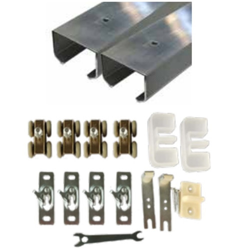 Orca Hardware Bpk1600 Bypass Door Hardware Kit 48", 250 Lbs., 1-3/8" To 1-3/4" Thickness Orca Hardware Bpk1600 Bypass Door Hardware Kit 48", 250 Lbs., 1-3/8" To 1-3/4" Thickness