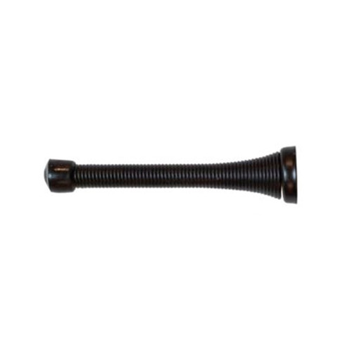 Orca Hardware 3-3/4" Spring Door Stop -/4" With Tip, Matte Black