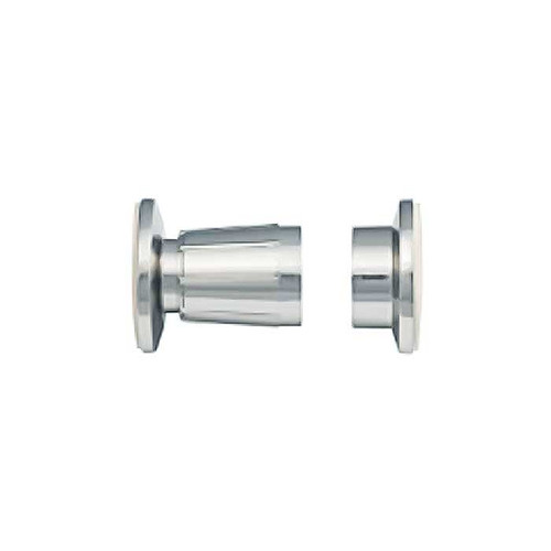 Orca Hardware Shower Curtain Rod Holder Plastic Adjustable, Polished Chrome