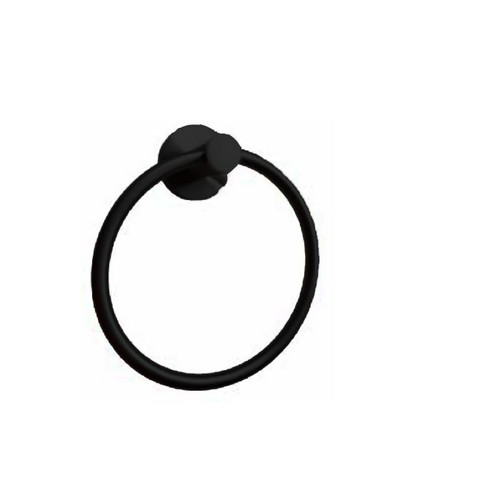 Orca Hardware Camano Towel Ring, Matte Black