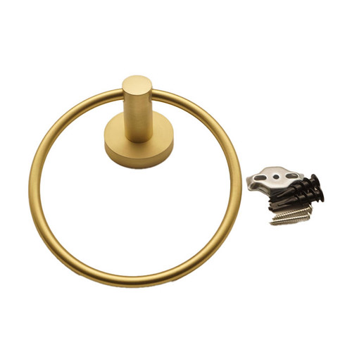 Orca Hardware Camano Towel Ring, Satin Brass Orca Hardware Camano Towel Ring, Satin Brass