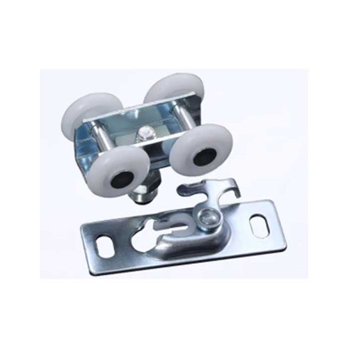 Orca Hardware Pk1620 Hardware Set For Sliding Pocket Door, 4 Wheel Plastic Rollers And