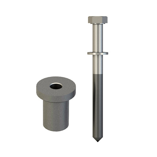 Orca Hardware Barn Door-Flat Track Standard Drop Hanger Spacer, Satin Nickel