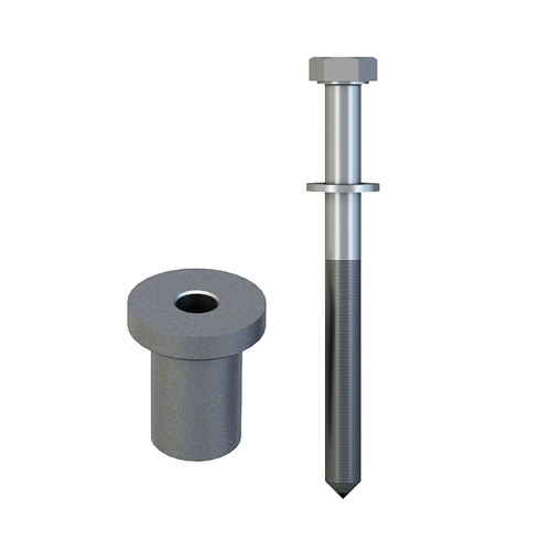 Orca Hardware Barn Door-Flat Track Standard Drop Hanger Spacer, Steel, Satin Stainless