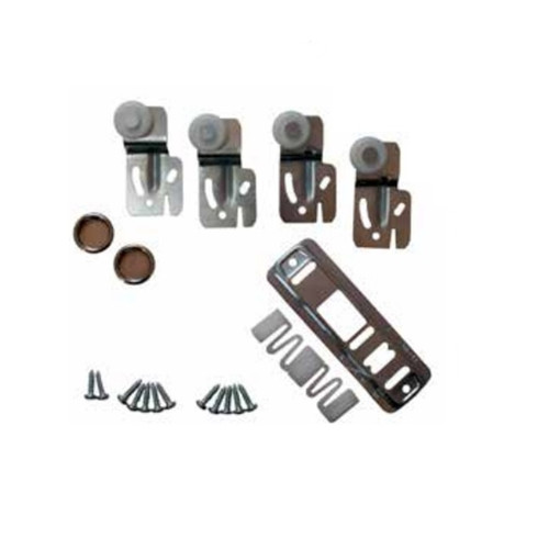 Orca Hardware By1000 Bypass Hardware Kit For Byst Track, Contains 4 Rollers; Guide; Finger Pulls