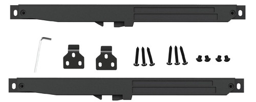Orca Hardware Soft Close For Barn Door-Flat Track (2/Set), Quietly And Smoothly, Set Of Two, Install On One Or Both Sides Of, Matte Black
