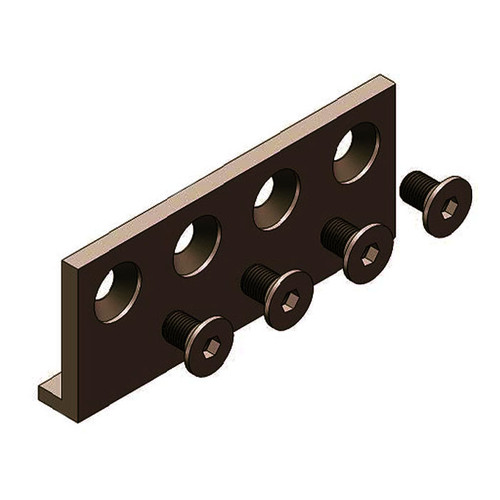 Orca Hardware Barn Door-Flat Track Connector Plate, Ob, Oil Rubbed Bronze