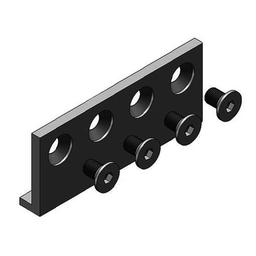 Orca Hardware Barn Door-Flat Track Connector Plate, Matte Black Orca Hardware Barn Door-Flat Track Connector Plate, Matte Black