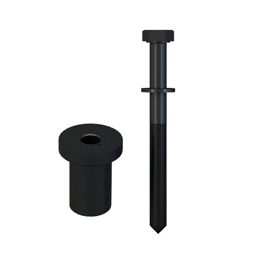 Orca Hardware Barn Door-Flat Track Spoke Wheel Hanger Spacer, Matte Black