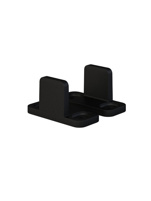 Orca Hardware Barn Door-Flat Track Adjustable Metal Guide, Matte Black