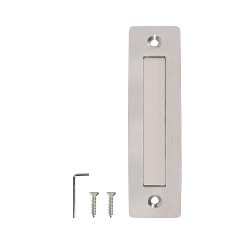 Orca Hardware Barn Door Flush Pull 8.62", Satin Stainless