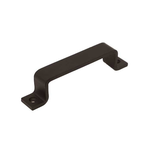 Orca Hardware Barn Door Angle Pull 6.5", 90 Degree, Matte Black