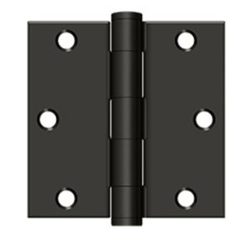 Orca Hardware Commercial Steel Hinge 3.5" X 3.5" Square Corner Plain Bearing, /Orb, Oil Rubbed Dark Bronze Orca Hardware Commercial Steel Hinge 3.5" X 3.5" Square Corner Plain Bearing, /Orb, Oil Rubbed Dark Bronze