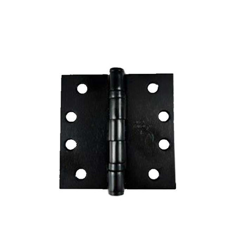 Orca Hardware Commercial Steel Hinge 4" X 4" Square Corner Ball Bearing, Satin Brass