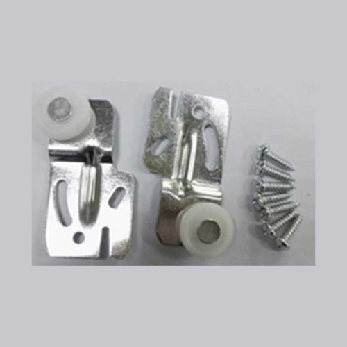 Orca Hardware Single Wheel Rollers 4 Pack Piece Of Roller, Hangs On Byst Tracks, Side Hanging, Slot Adjustable, 1/2" Offset, 60Lb Capacity Each