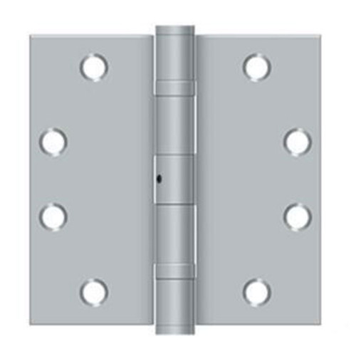 Orca Hardware Commercial Steel Hinge Butt, 4-1/2" X 4-1/2" Square Corner Ball Bearing, Nrp Non-Removable Pin, 32D, Satin Stainless Steel Orca Hardware Commercial Steel Hinge Butt, 4-1/2" X 4-1/2" Square Corner Ball Bearing, Nrp Non-Removable Pin, 32D, Satin Stainless Steel