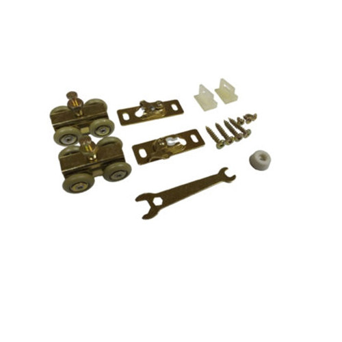 Orca Hardware Pk1625 Hardware Set For Sliding Pocket Door, 4 Wheel Ball Bearing Rollers And, 250Lb