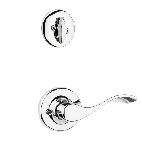 Kwikset Balboa Lever Interior Single Cylinder Handleset Trim Left Hand, Bright Polished Chrome Kwikset Balboa Lever Interior Single Cylinder Handleset Trim Left Hand, Bright Polished Chrome