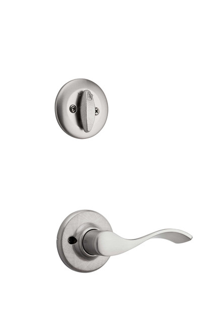 Kwikset Balboa Lever Interior Single Cylinder Handleset Trim Left Hand, Satin Chrome