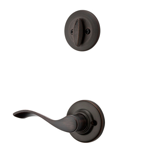 Kwikset Balboa Lever Interior Single Cylinder Handleset Trim Right Hand, Venetian Bronze