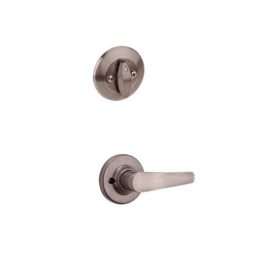 Kwikset Delta Lever Interior Single Cylinder Handleset Trim, Antique Nickel Kwikset Delta Lever Interior Single Cylinder Handleset Trim, Antique Nickel