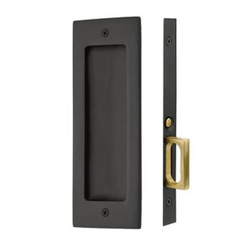Emtek Modern Rectangular Pocket Door Mortise Lock Passage, 2-7/8" X 7-1/4", For 1-3/8" Thickness, Flat, Matte Black Emtek Modern Rectangular Pocket Door Mortise Lock Passage, 2-7/8" X 7-1/4", For 1-3/8" Thickness, Flat, Matte Black