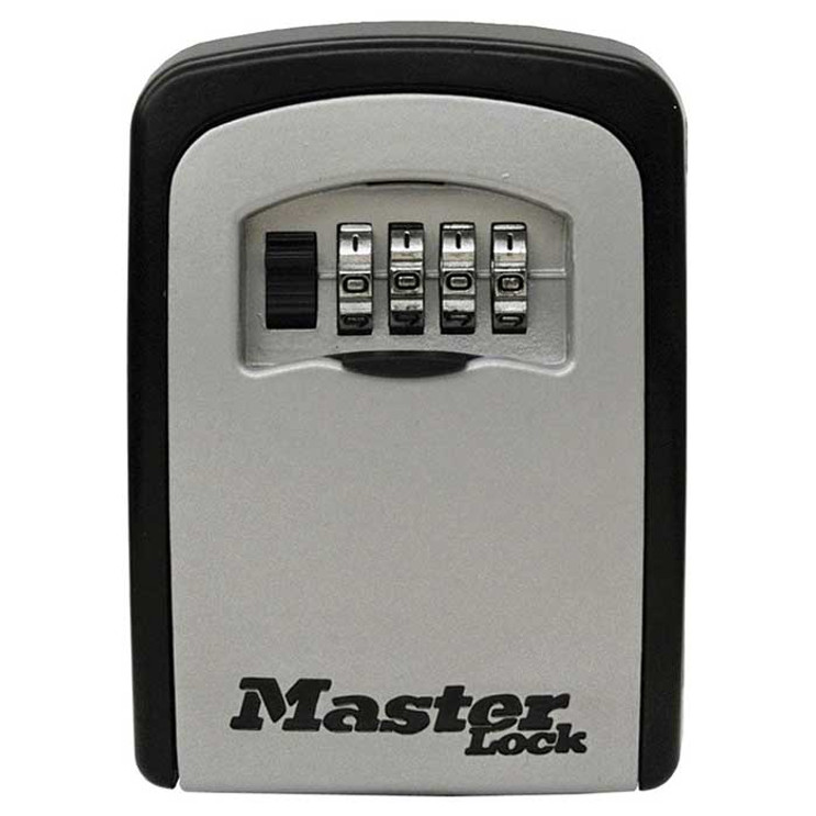 Master Lock Box Compact Combination Dial Portable, Body Width: 3-1/4" (83mm), Height: 4-3/4" (12cm), Width: 3-1/4" (83mm), Depth: 1-1/2" (38mm)